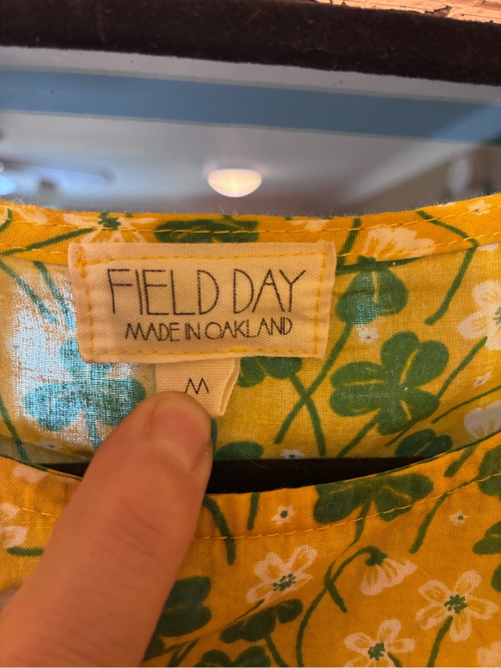 Sleeveless Yellow Floral Tie-Waist Mini Dress by Field Day - Picture 3 of 5